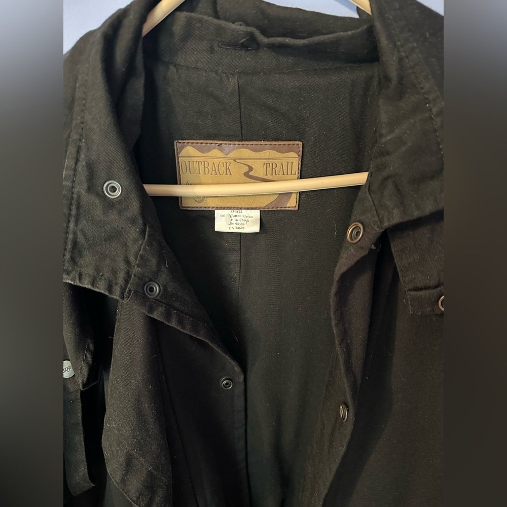 Outback Trail Dark Jacket With Button Accents - image 1